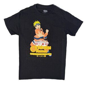 Naruto Ichiraku Ramen Shop Black Anime Graphic Tshirt - Small